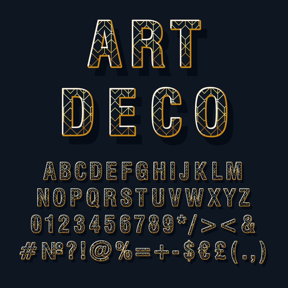 Retro lettering bundle