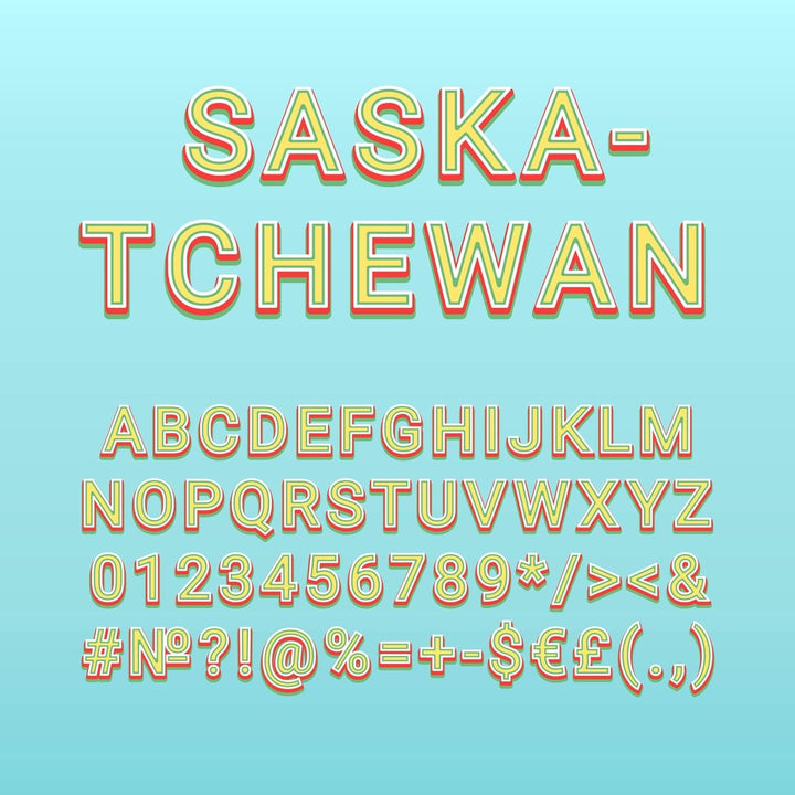 Retro lettering bundle