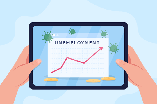 Rising Unemployment Rate Illustration