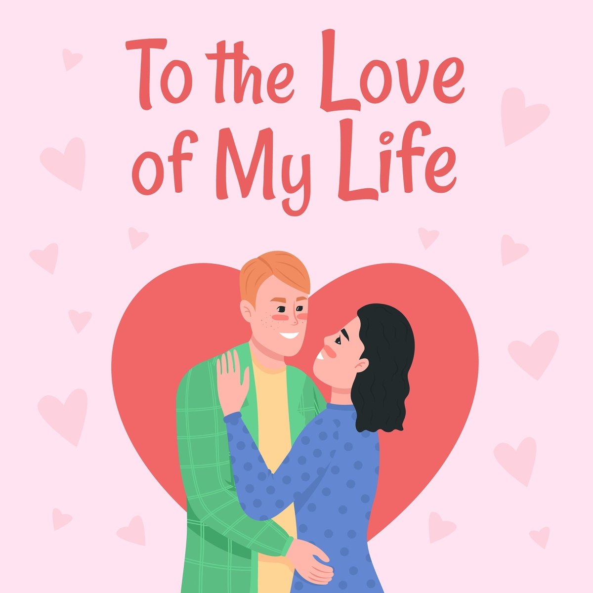 Romantic relationship post mockup card bundle