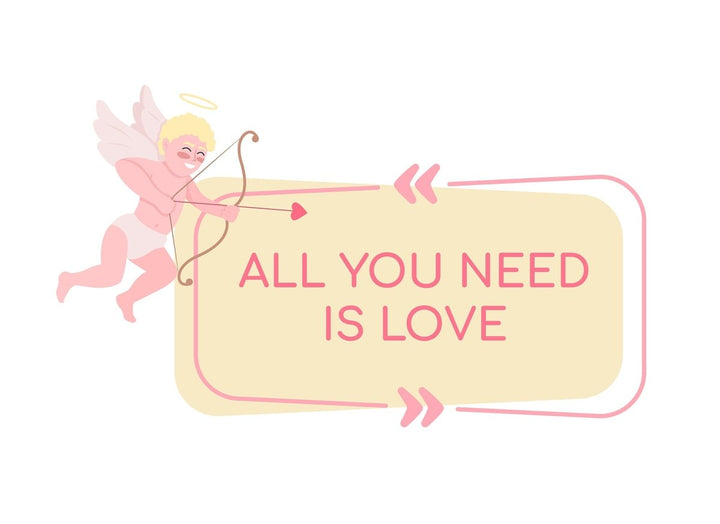 Romantic relationship post mockup card bundle