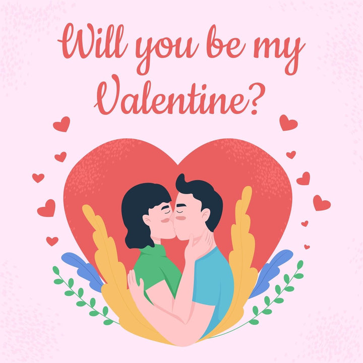 Romantic relationship post mockup card bundle