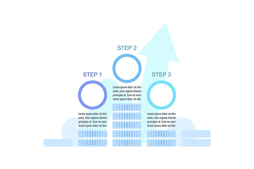 Sales infographic chart design template set. Profit increase