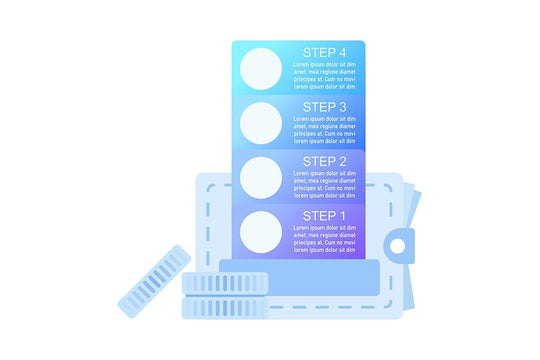 Sales infographic chart design template set. Profit increase