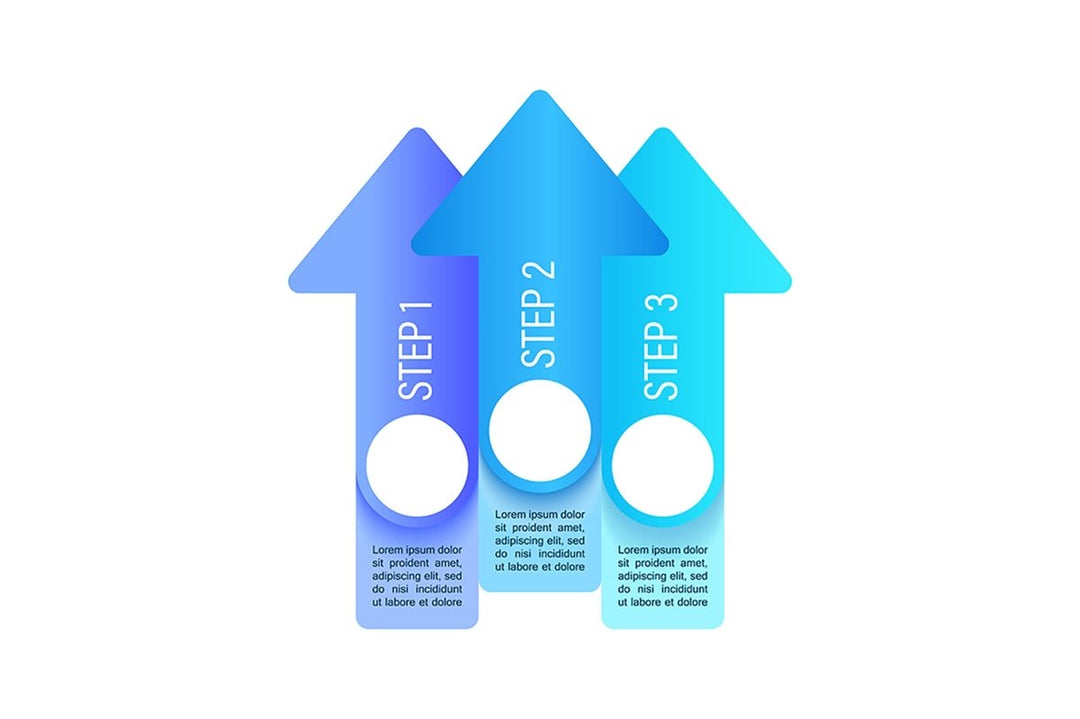Sales infographic chart design template set. Profit increase