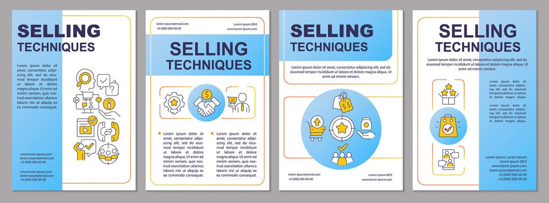 Sales tools brochure template set