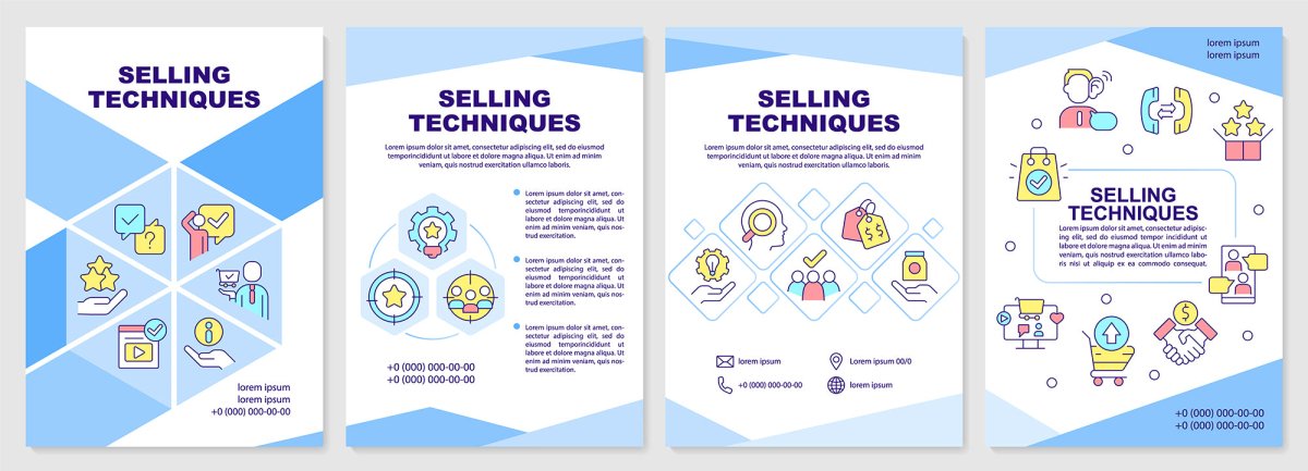 Sales tools brochure template set