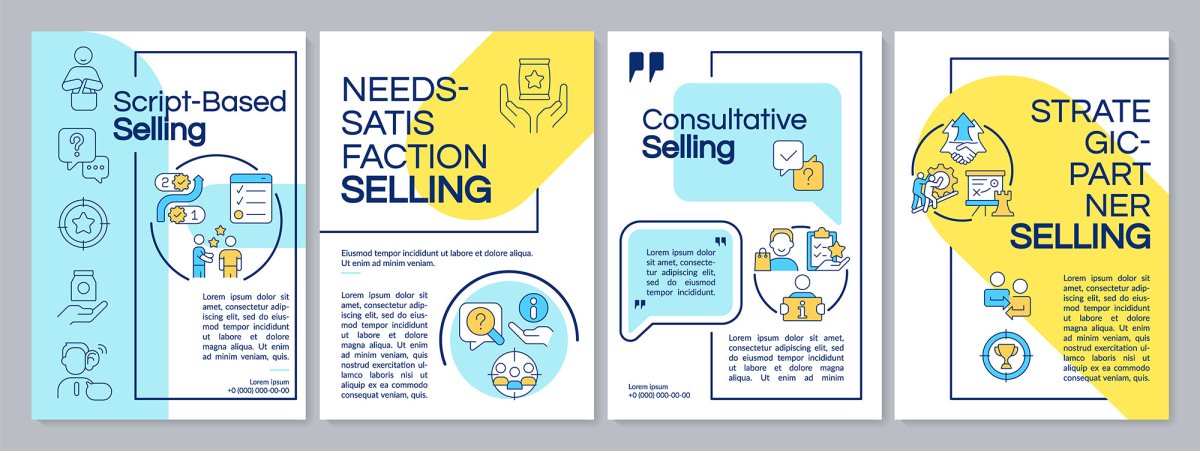 Sales tools brochure template set