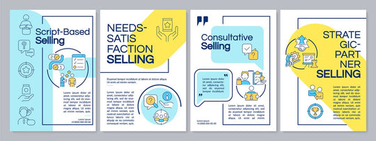 Sales tools brochure template set