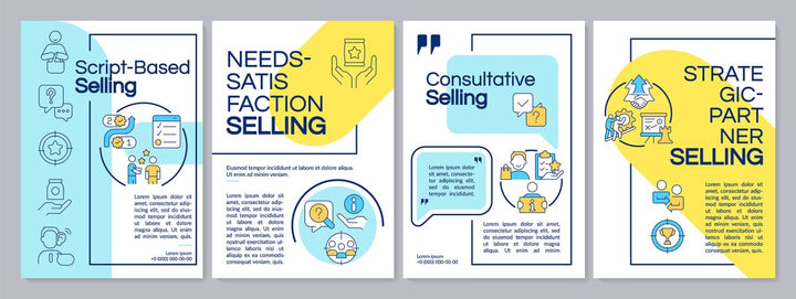 Sales tools brochure template set