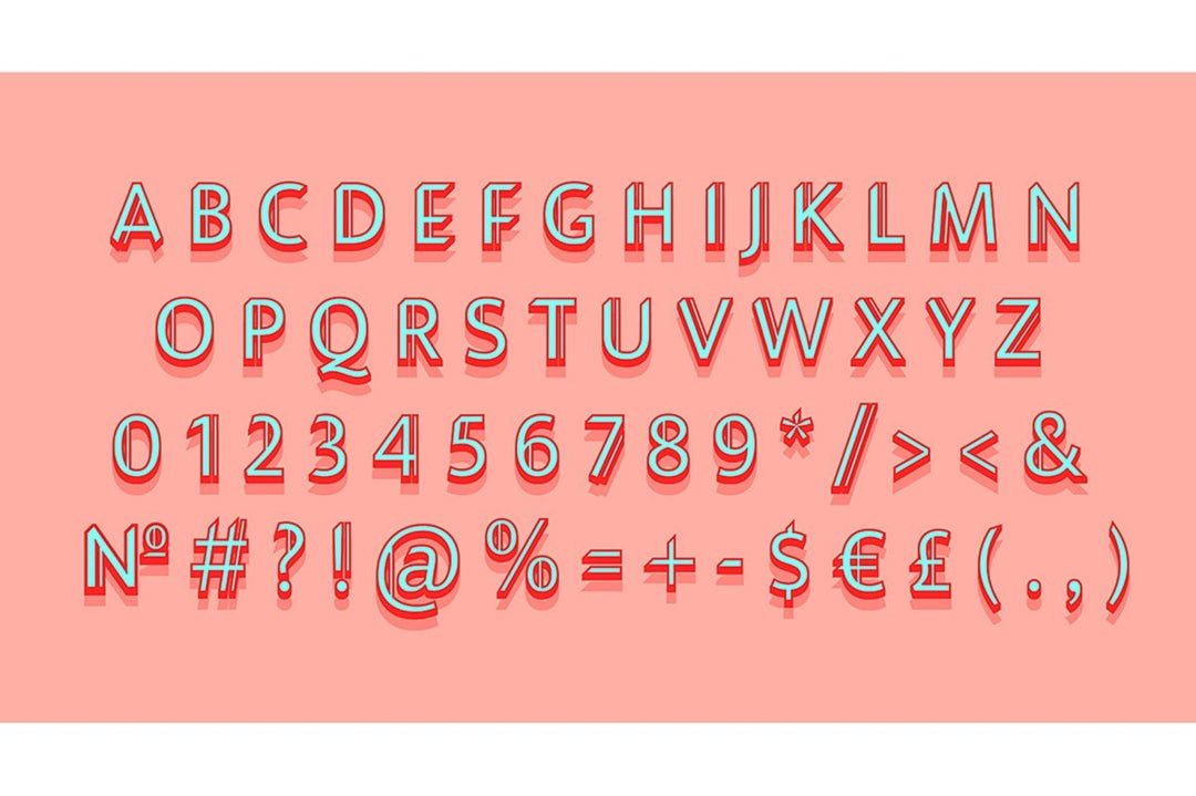 Sans serif alphabet bundle