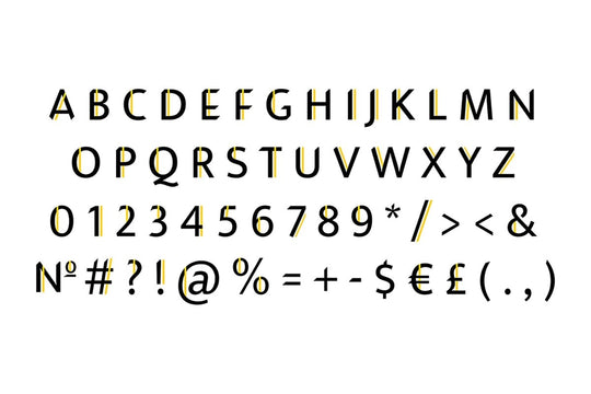Sans serif alphabet bundle