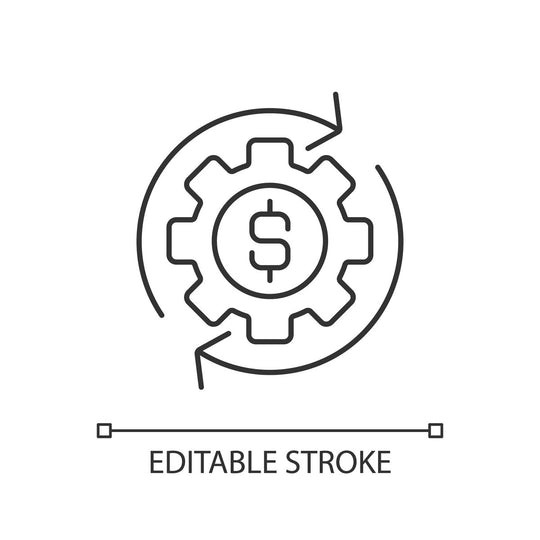 Saving linear icons set