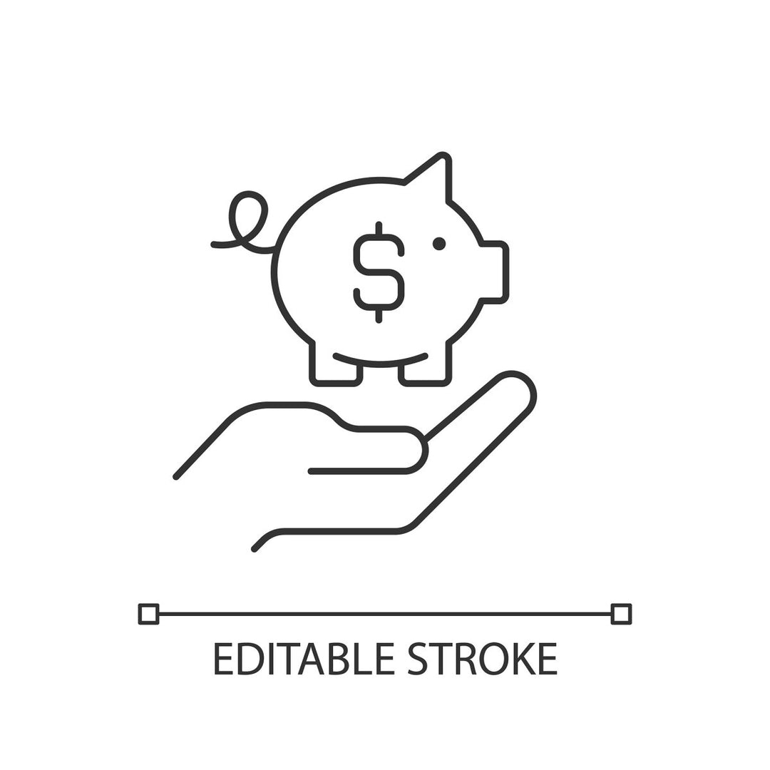 Saving linear icons set