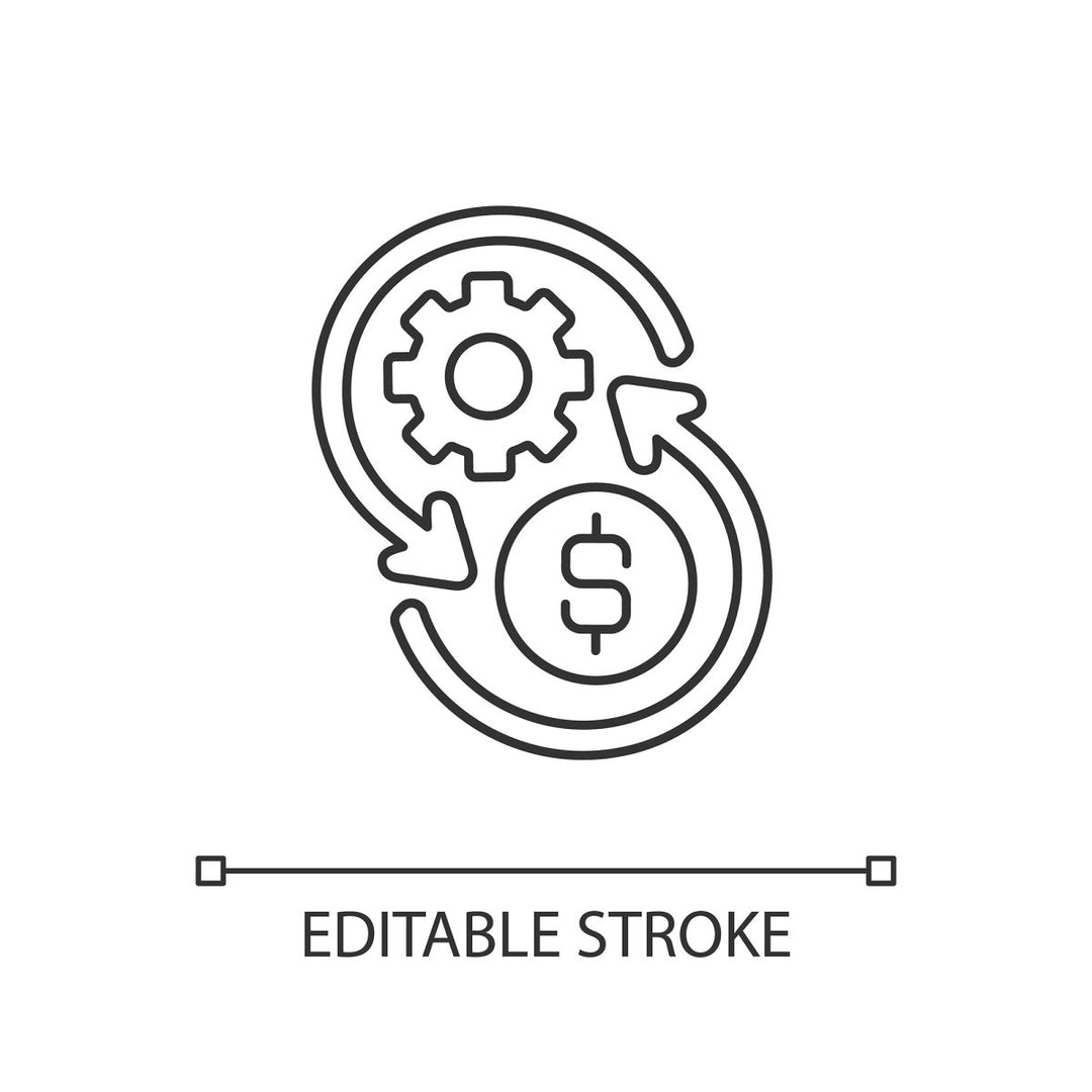 Saving linear icons set