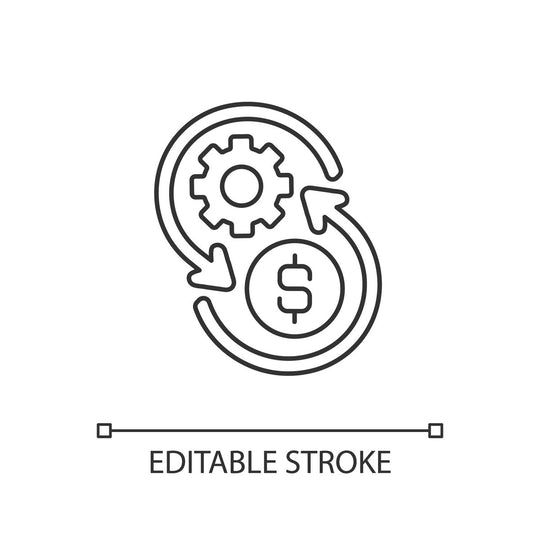 Saving linear icons set