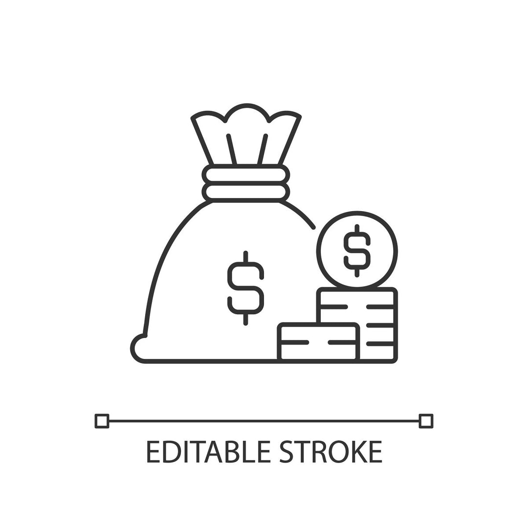 Saving linear icons set