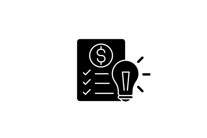 School subjects black glyph icons set on white space