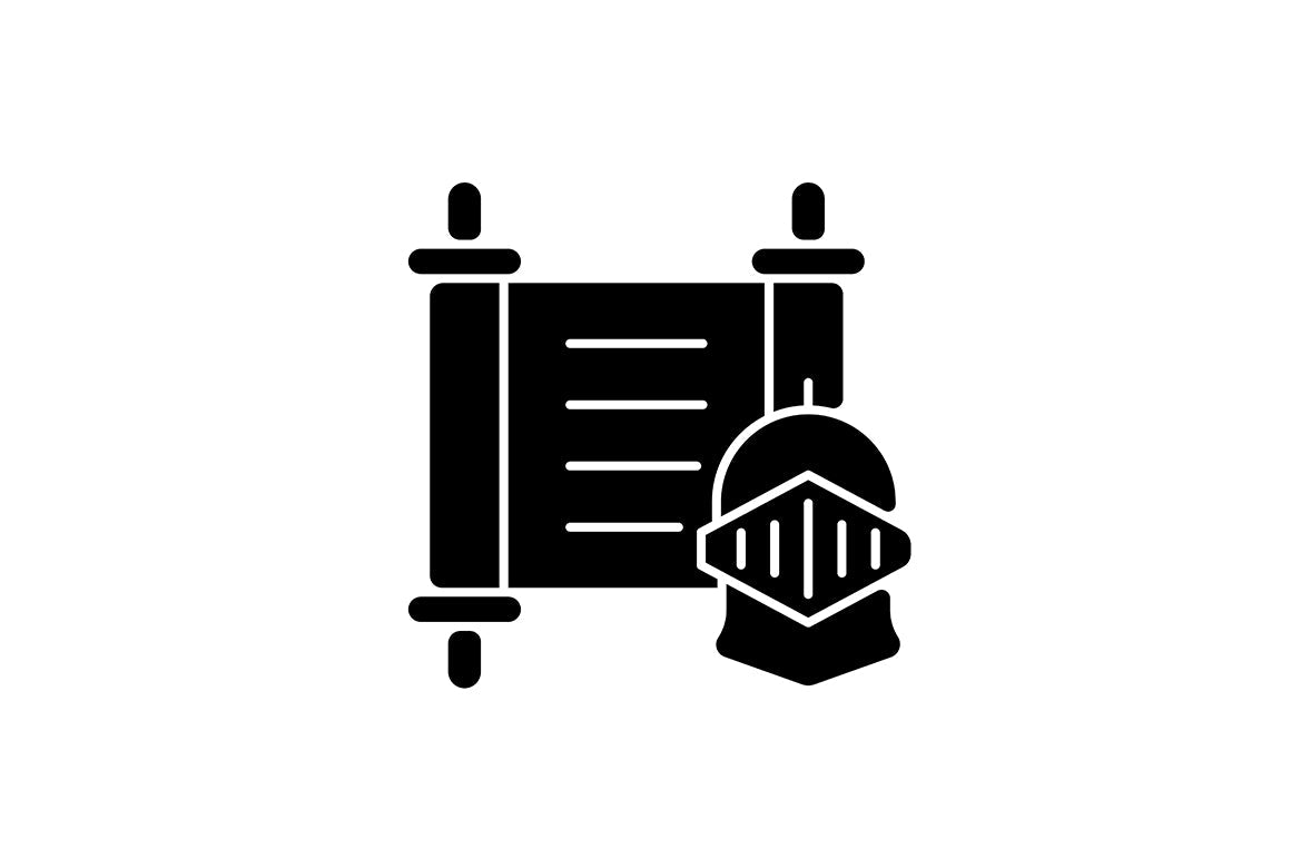 School subjects black glyph icons set on white space