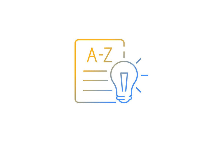 School subjects gradient icons set for dark and light mode