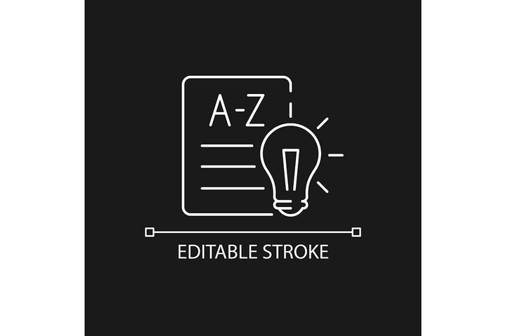 School subjects linear icons set for dark and light mode. Editable Stroke