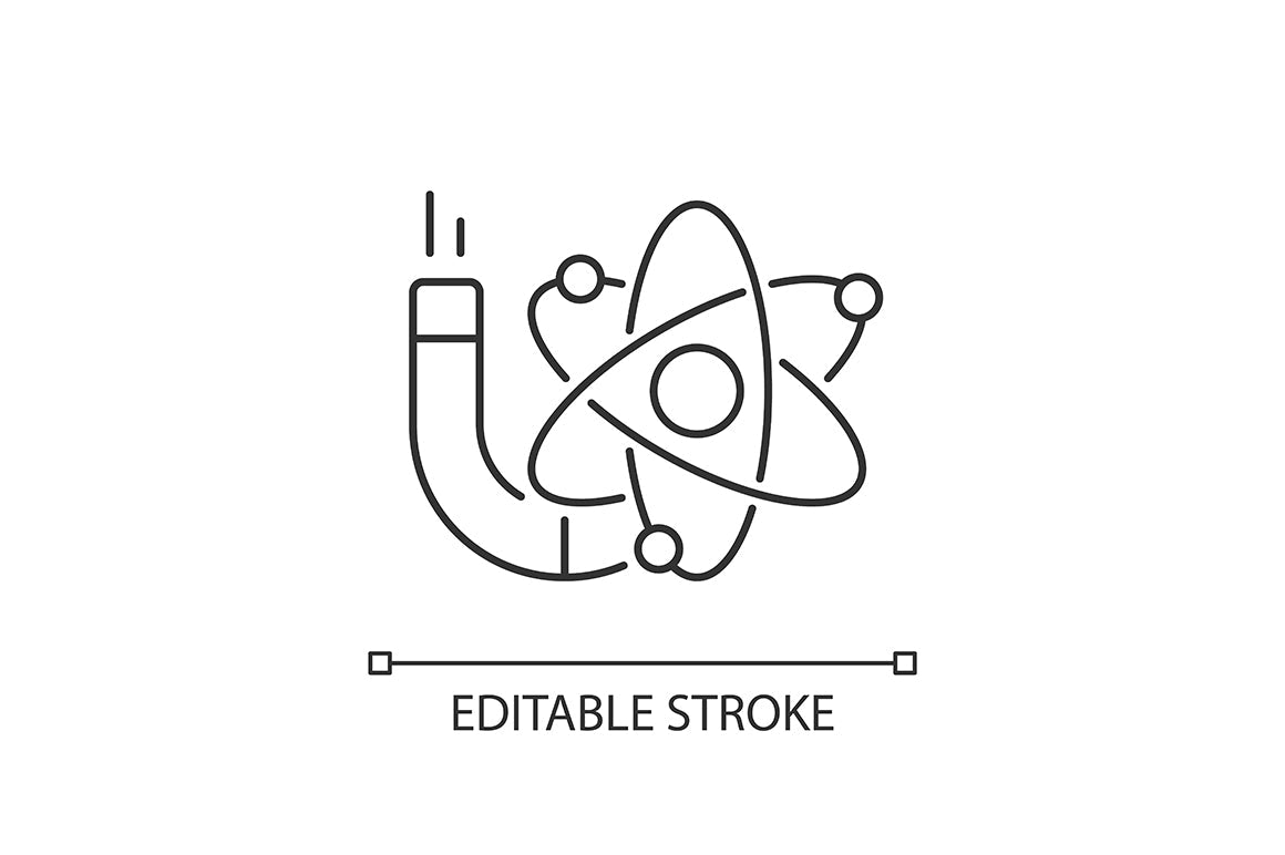 School subjects linear icons set for dark and light mode. Editable Stroke