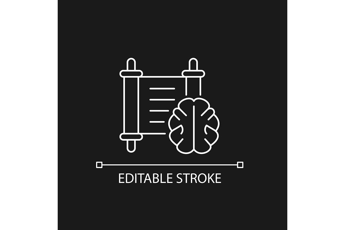 School subjects linear icons set for dark and light mode. Editable Stroke