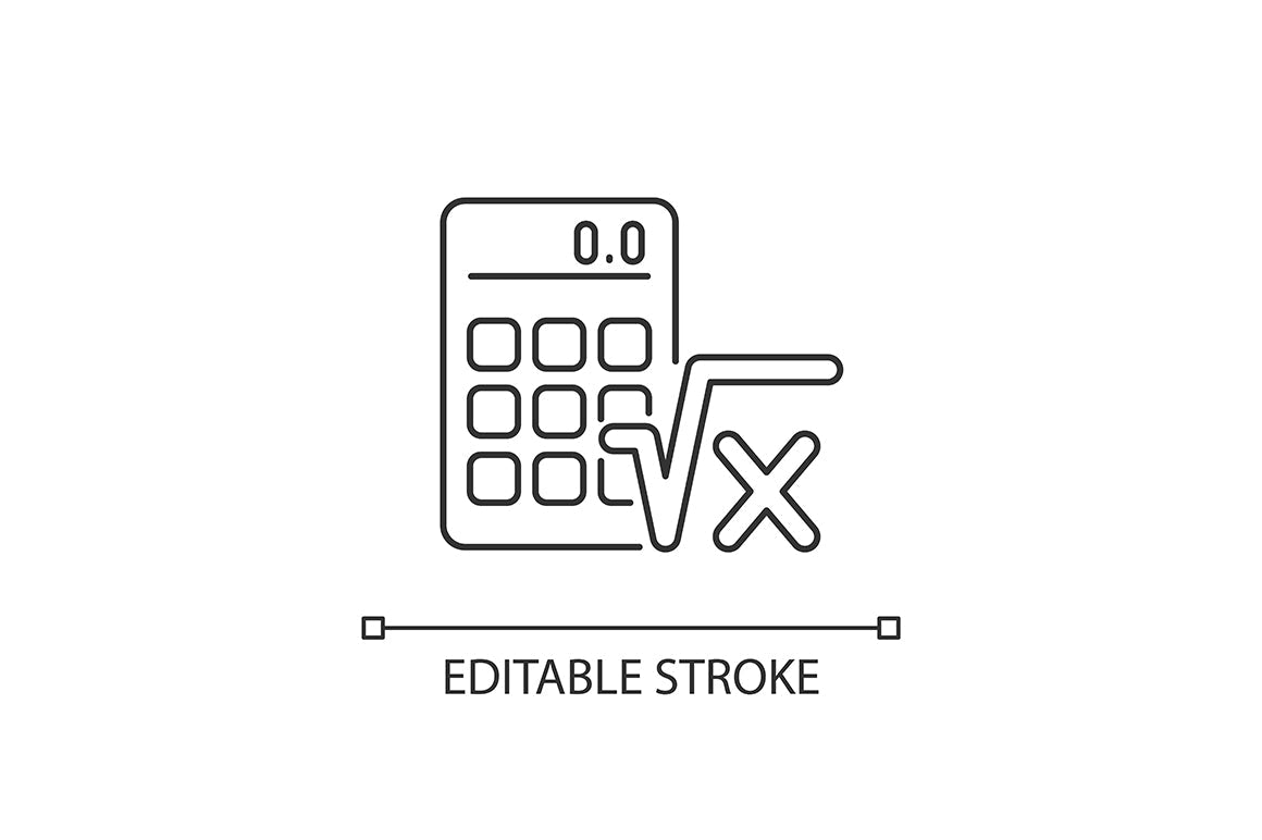 School subjects linear icons set for dark and light mode. Editable Stroke