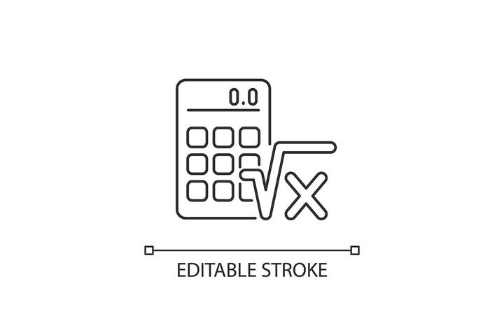 School subjects linear icons set for dark and light mode. Editable Stroke