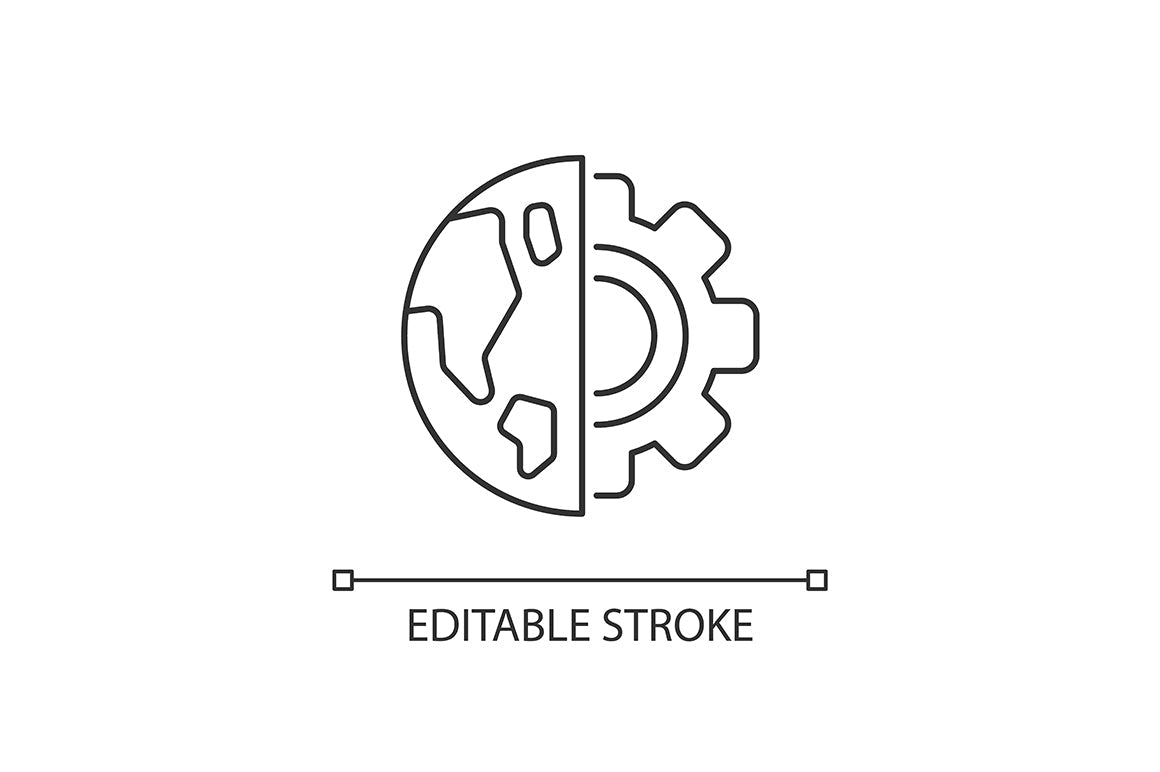 School subjects linear icons set for dark and light mode. Editable Stroke