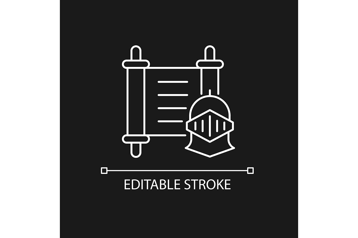 School subjects linear icons set for dark and light mode. Editable Stroke