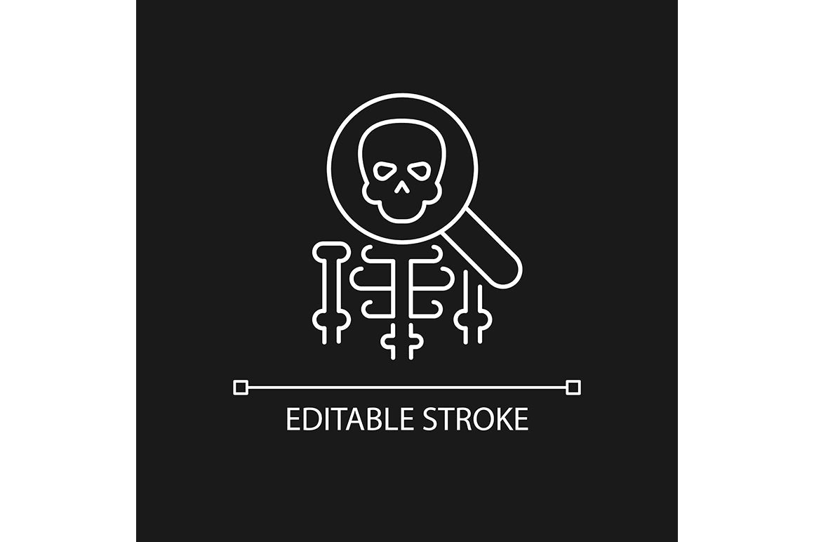 School subjects linear icons set for dark and light mode. Editable Stroke