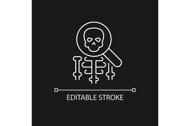 School subjects linear icons set for dark and light mode. Editable Stroke