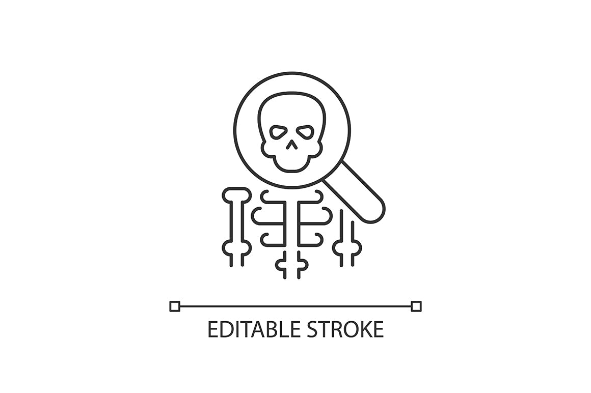 School subjects linear icons set for dark and light mode. Editable Stroke