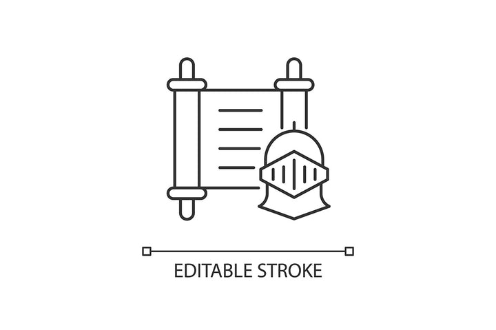 School subjects linear icons set for dark and light mode. Editable Stroke