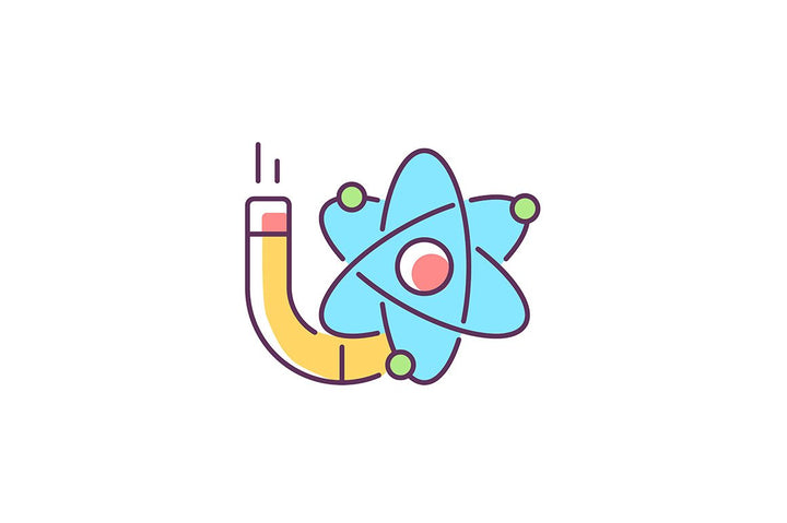 School subjects RGB color icons set
