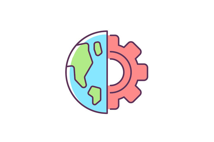 School subjects RGB color icons set