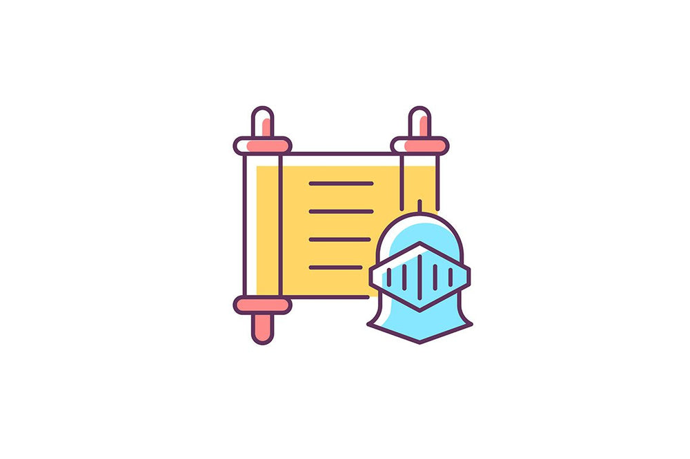 School subjects RGB color icons set