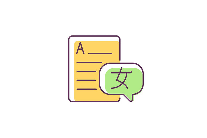 School subjects RGB color icons set