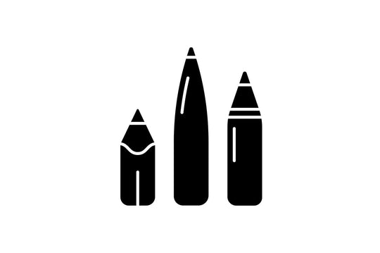 School supplies black glyph icons set on white space