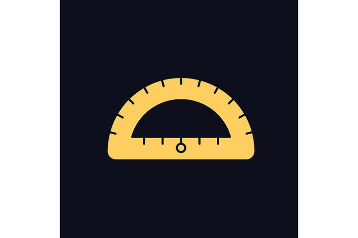 School supplies light and dark theme RGB color icons set