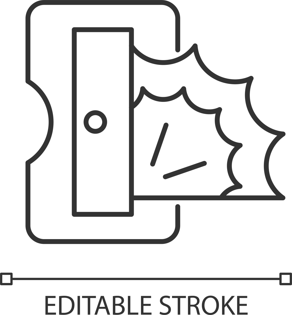 School supplies linear icons set