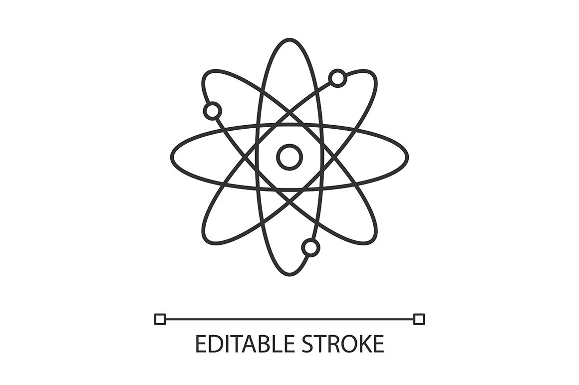 Science Experiment Linear Icons Set