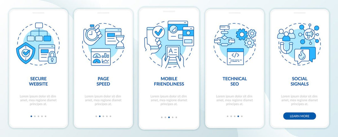 Search engine mobile app screen bundle