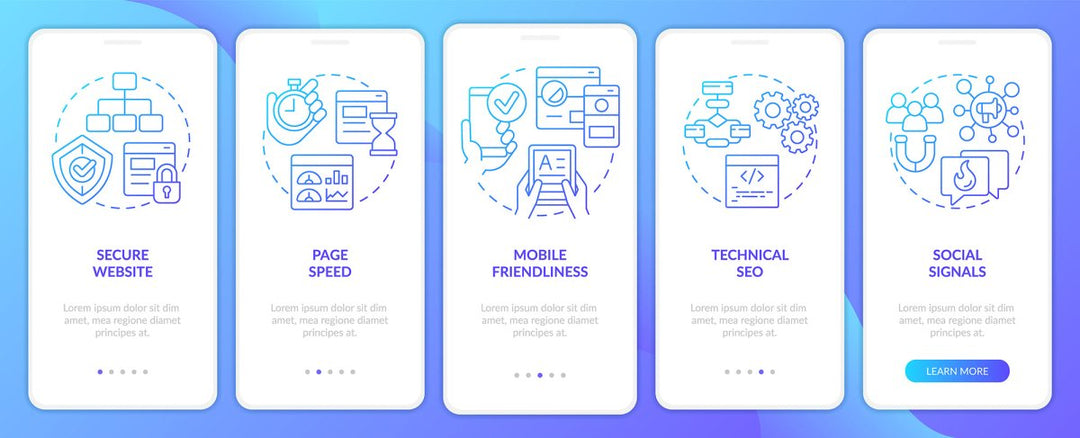 Search engine mobile app screen bundle