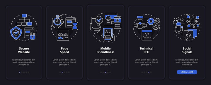 Search engine mobile app screen bundle