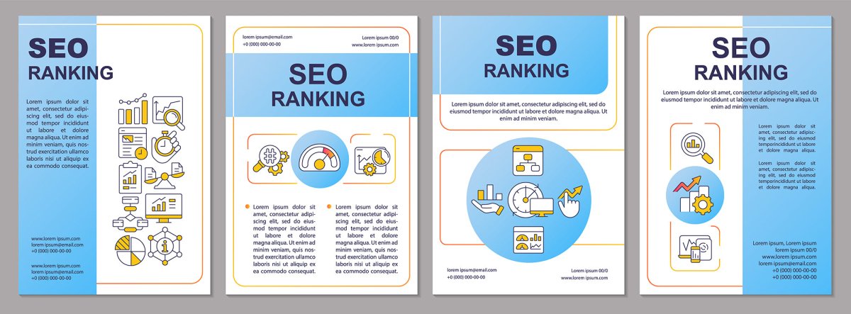 Search engine principle brochure template set