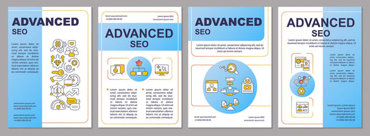Search engine principle brochure template set