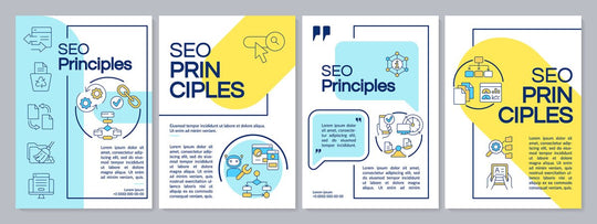 Search engine principle brochure template set