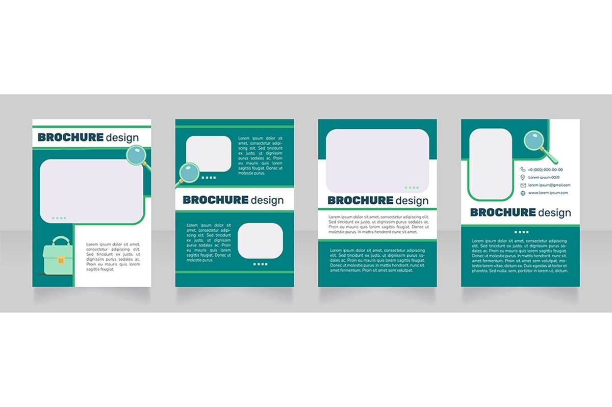 Searching job brochure design bundle